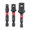 Milwaukee Shockwave 3-delat adaptersats hylsnyckeladapter
