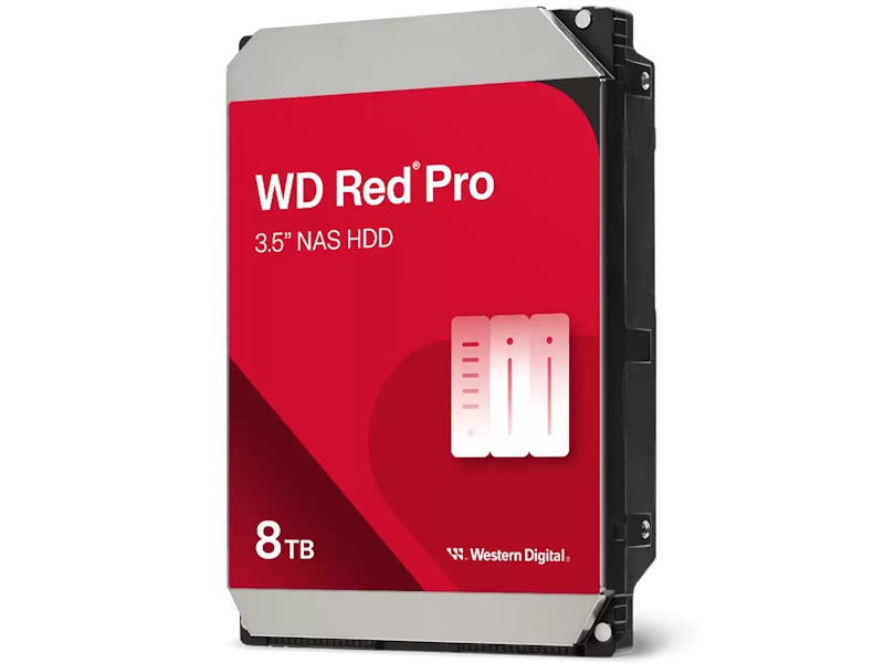 WD Red Pro WD8006FFBX 8TB intern hårddisk för NAS, 3.5 tum SATA