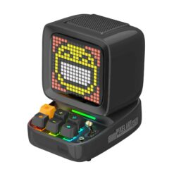 Divoom DitooPro Bluetooth-högtalare i svart med RGB-tangenter och pixel-LED-display