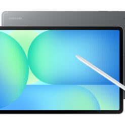 Samsung Galaxy Tab S10 FE+ surfplatta i grått med S Pen