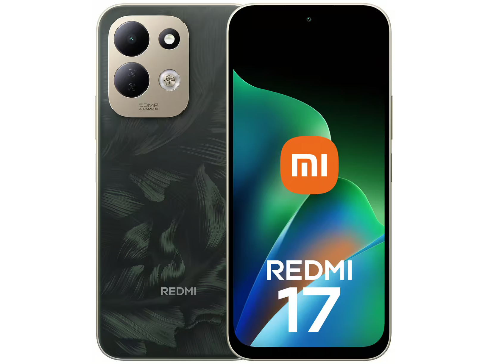 Xiaomi Redmi 17 256GB Grön – kamera och skärm