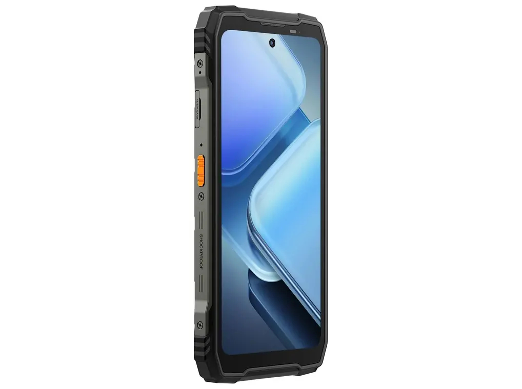 Blackview XPLORE X1 sedd i vinkel med sidoknappar