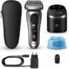 Braun Series 9 Pro+ 9565cc rakapparat silver med alla tillbehör: reseetui, SmartCare Center, rengöringspatron, laddare och rengöringsborste