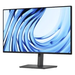 Dell Pro P P2726H 27 tums monitor sedd i vinkel med höjdjusterbart stativ