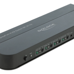 Delock DisplayPort 1.4 KVM Switch 8K 30Hz med USB 3.0 och ljud