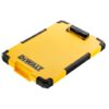 DeWALT DWST82732-1 TSTAK dokumentsamlare i gul, stängd vy med DeWALT-logotyp