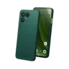 Fairphone 6+ i färgen Forest Green, fram- och baksida