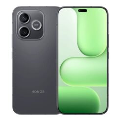 Honor 600 Lite 128GB 5G i sammetssvart, sedd från fram- och baksida