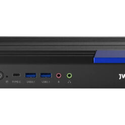 JWIPC K105F sedd från sidan med anslutningspanel