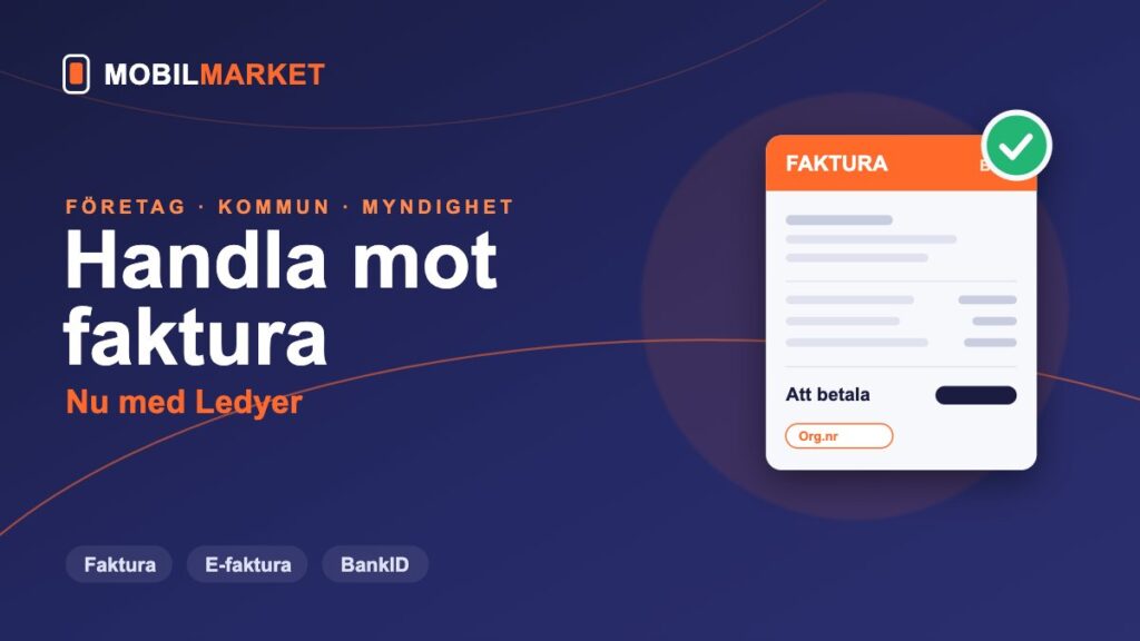 Handla mot faktura som företag, kommun eller myndighet med Ledyer