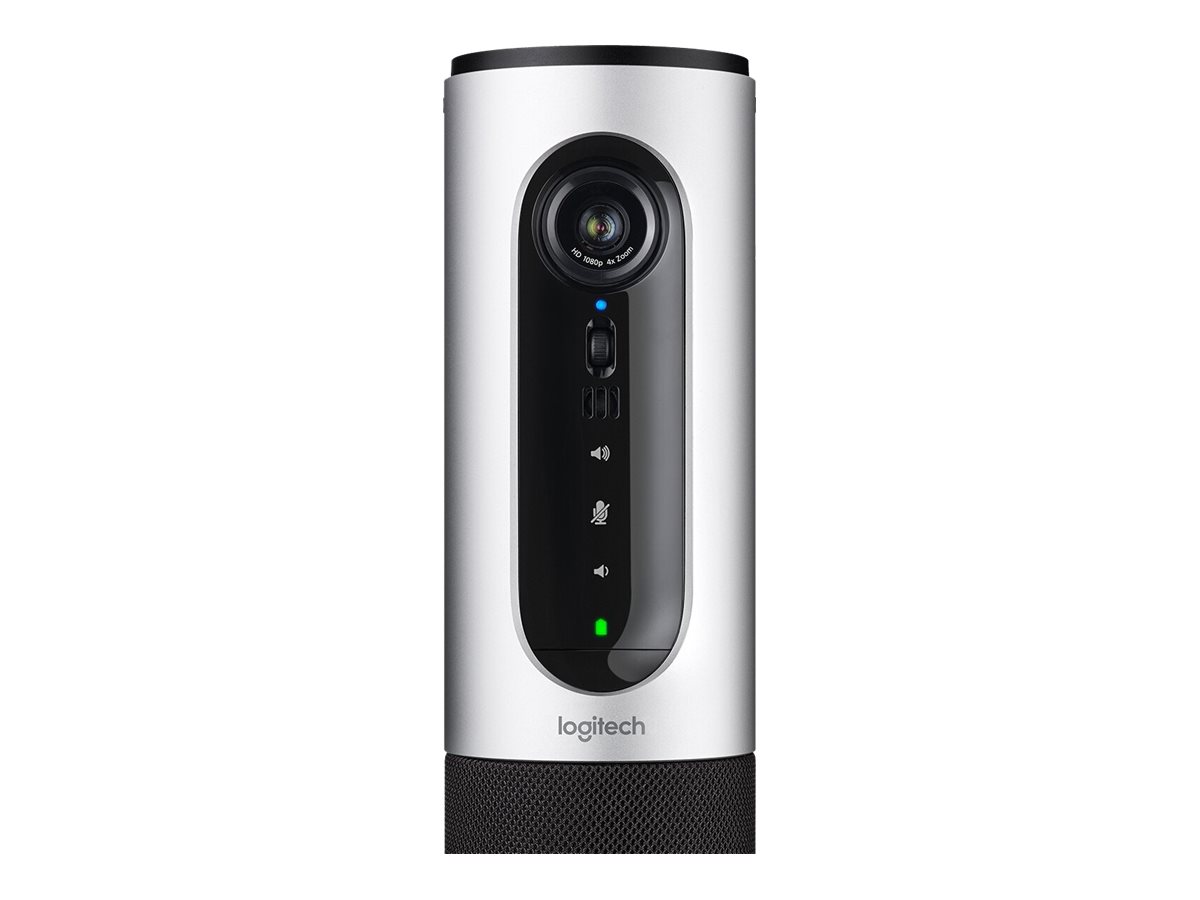 Logitech ConferenceCam Connect videokonferenskamera, kameralins närbild