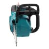 Makita DUC306Z sladdlös kedjesåg sedd från sidan mot vit bakgrund