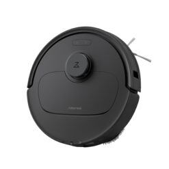 Roborock QR 598 robotdammsugare i svart, sedd framifrån