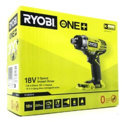 Ryobi R18ID3-0 18V ONE+ slagskruvdragare utan batteri, förpackning