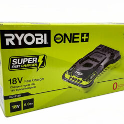 Ryobi RC18150 ONE+ 18V snabbladdare, förpackning
