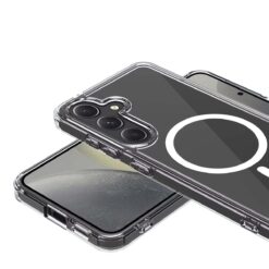 Samsung Galaxy S24 FE mobilskal MagSafe transparent - kameraskydd närbild