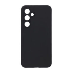 Samsung Galaxy S24 FE mobilskal silikon svart - baksida närbild