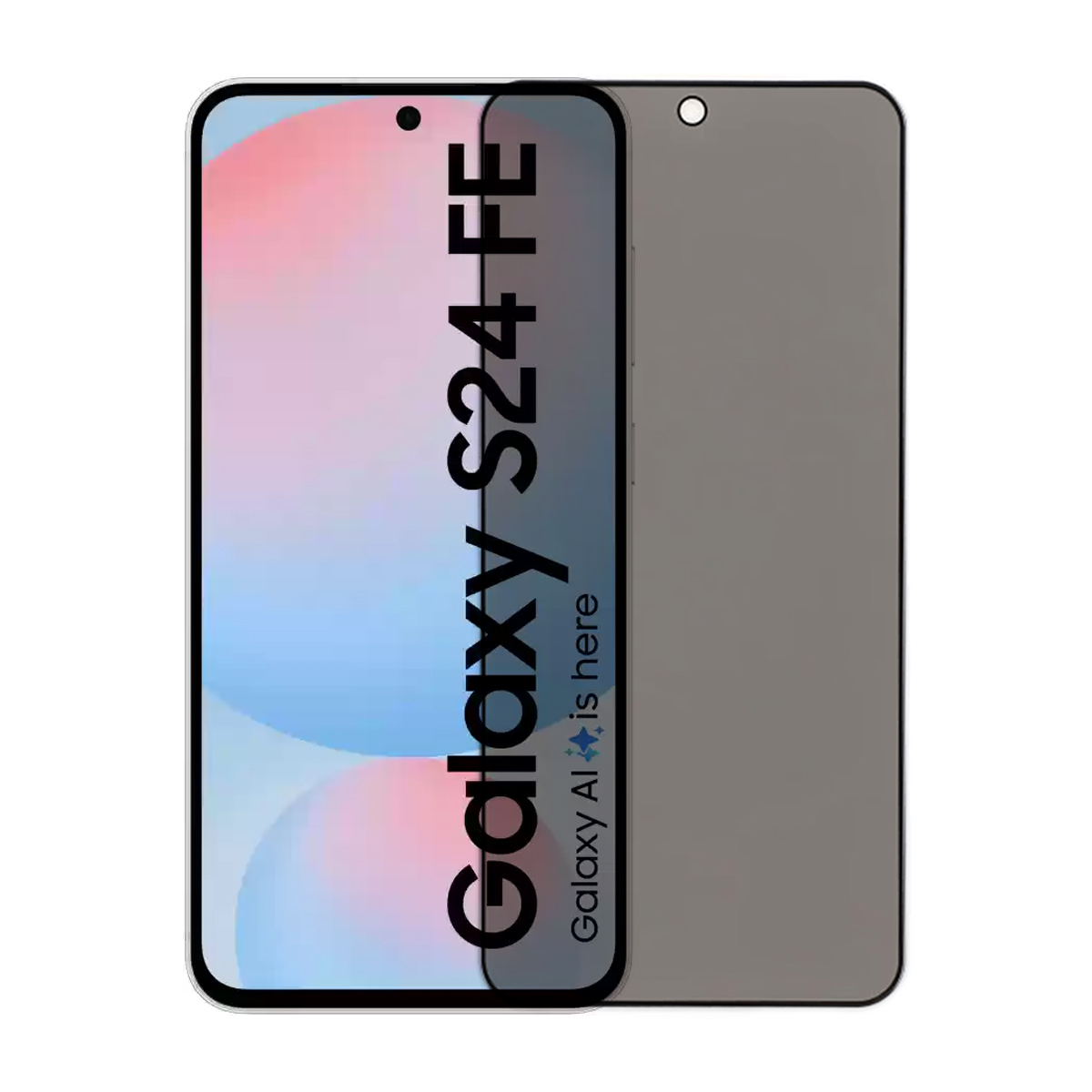 Samsung Galaxy S24 FE härdat glas skärmskydd med integritetsfilter