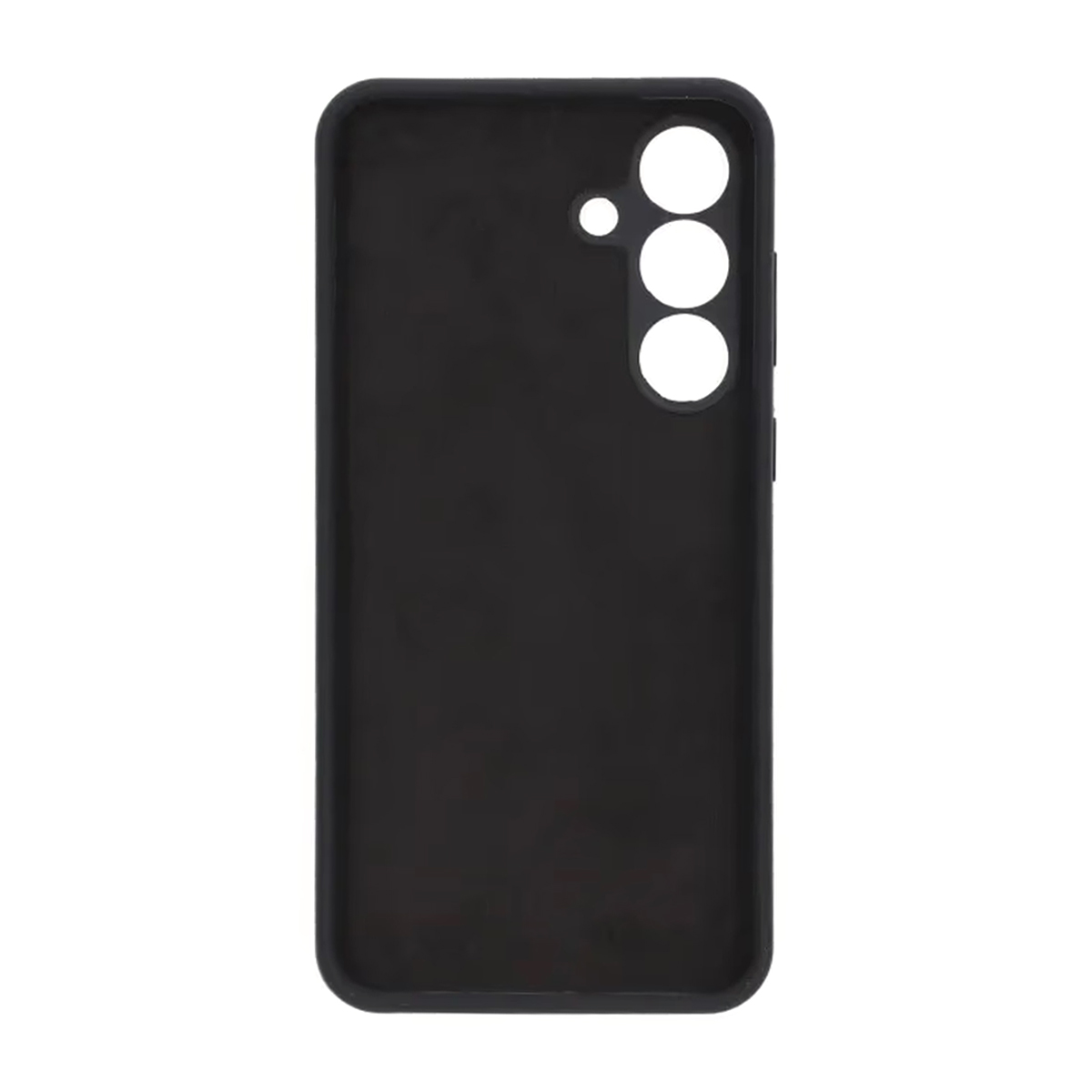 Samsung Galaxy S25 FE skal i silikon, svart, detaljbild kameraparti