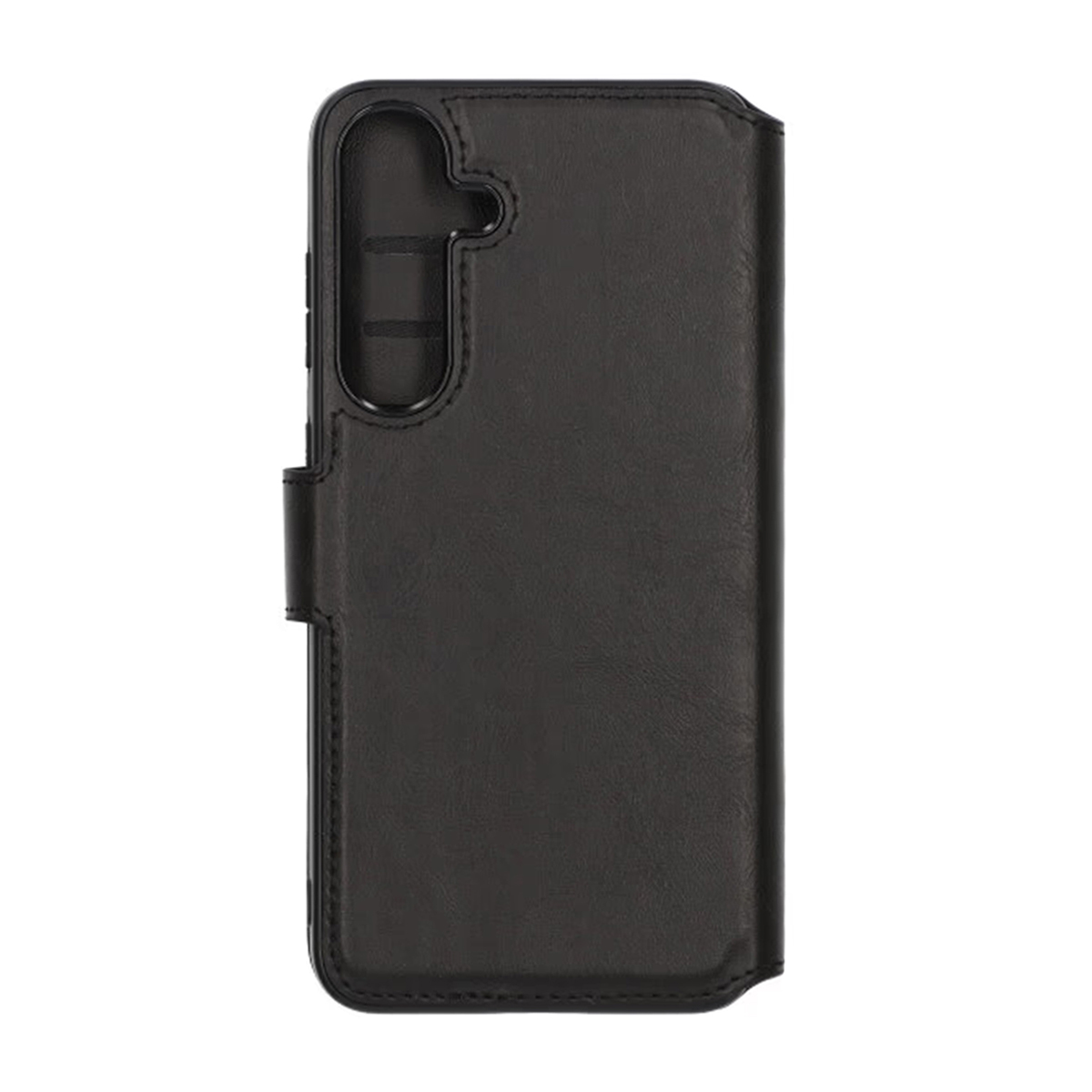 Detaljbild av baksidan på plånboksfodral för Samsung Galaxy S25 Plus