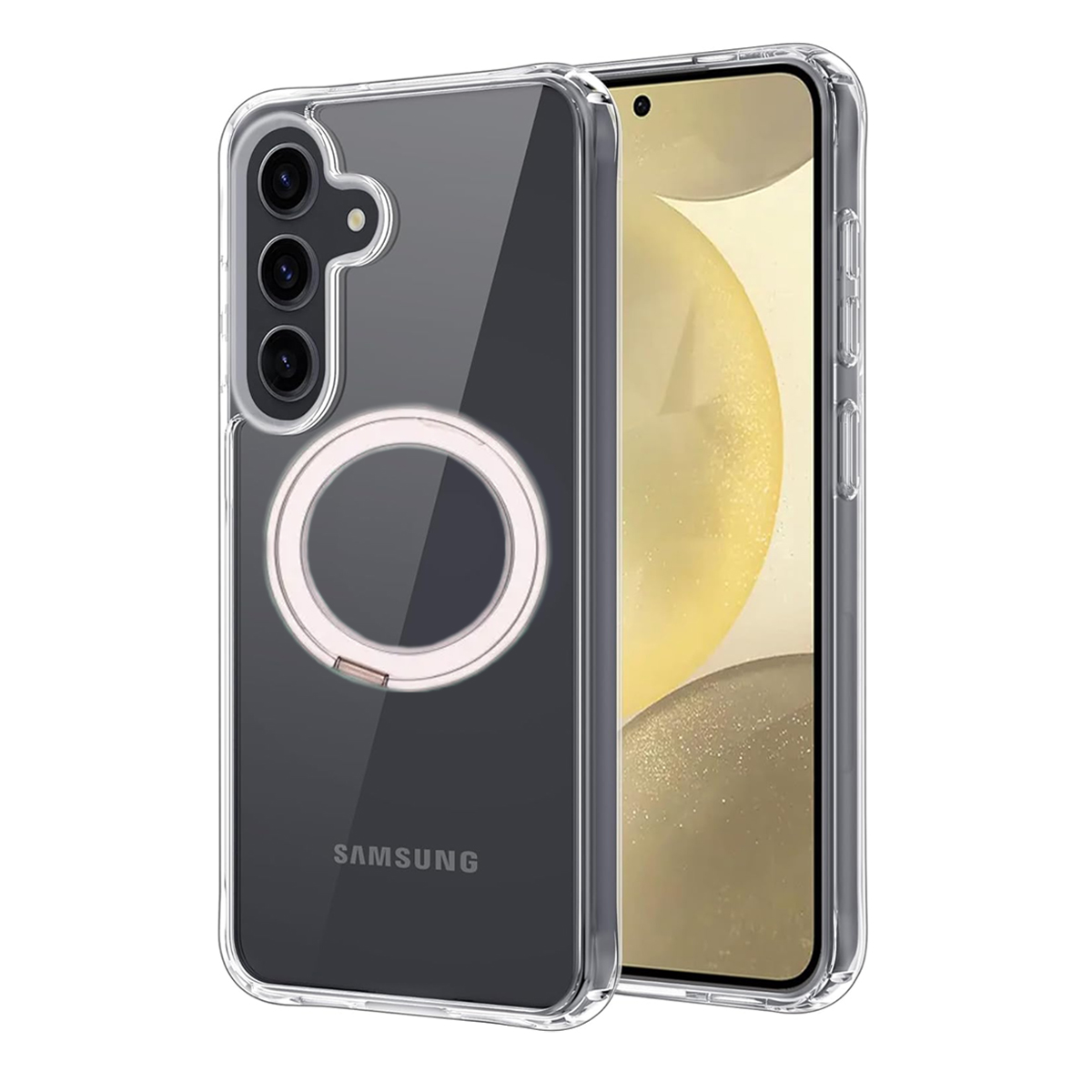 Samsung Galaxy S25 Plus skal med Magsafe stativ transparent bild 1