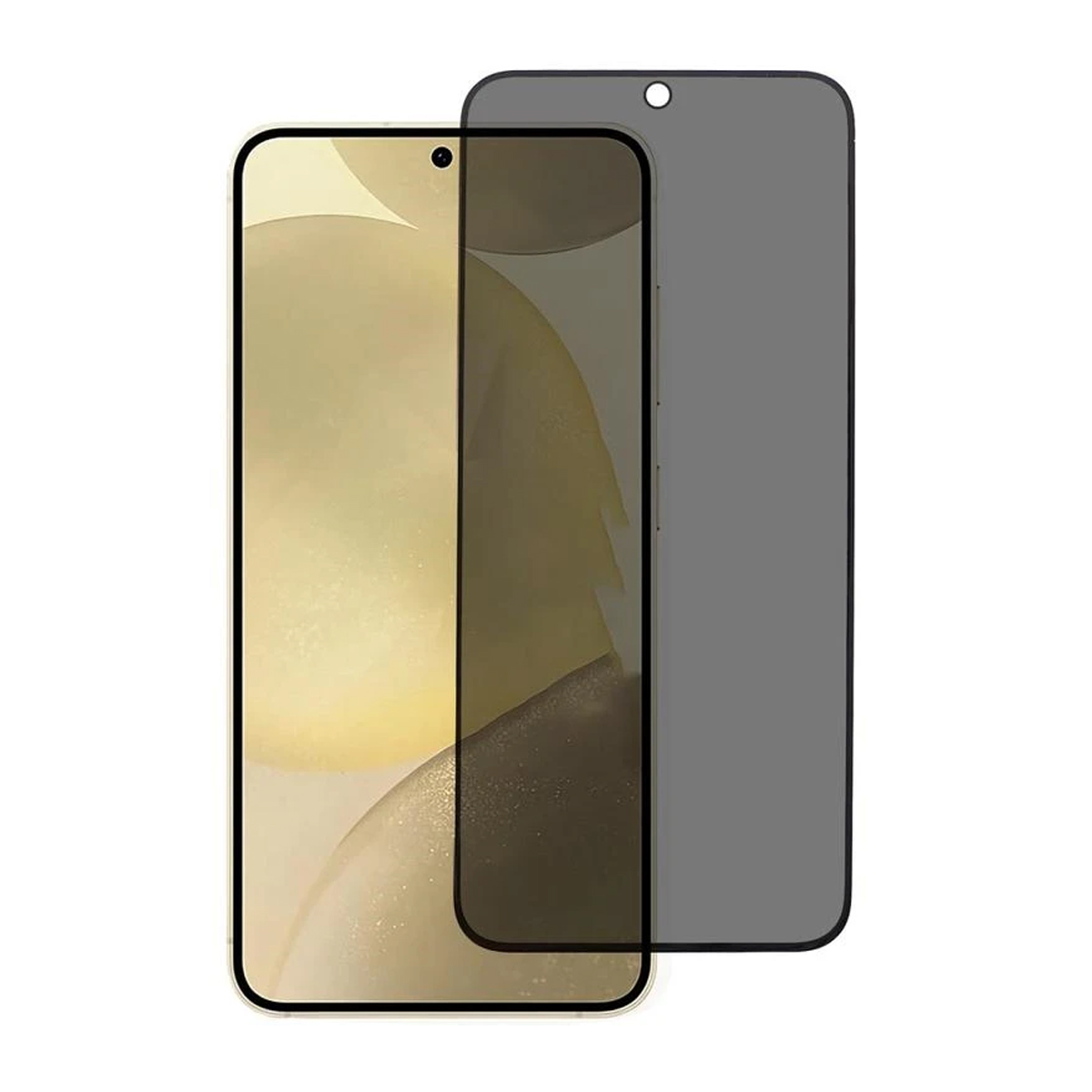 Samsung Galaxy S25 Plus skärmskydd med integritetsfilter i bulkförpackning, transparent