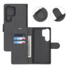 Samsung Galaxy S25 Ultra planboksfodral med stativ - svart