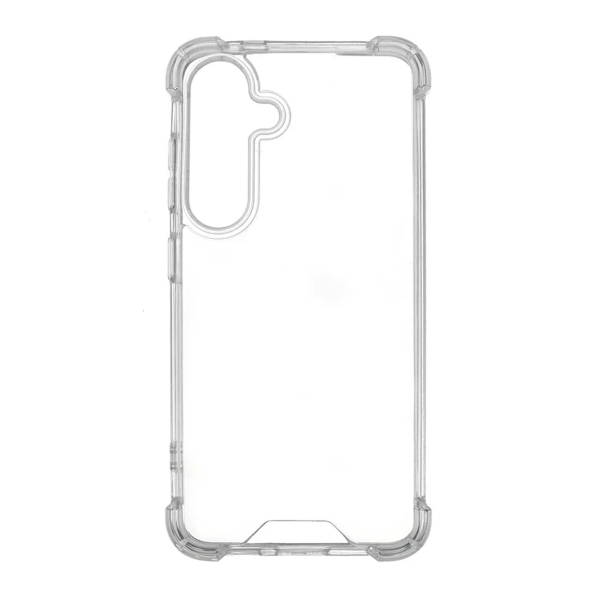 Samsung Galaxy S26 stöttåligt mobilskal transparent kant och knappar