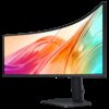 Samsung ViewFinity S9 S49F950 böjd 32:9-bildskärm vinklad vy