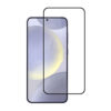Härdat glas skärmskydd med aluminiumram till Samsung Galaxy S25 FE i miljövänlig förpackning