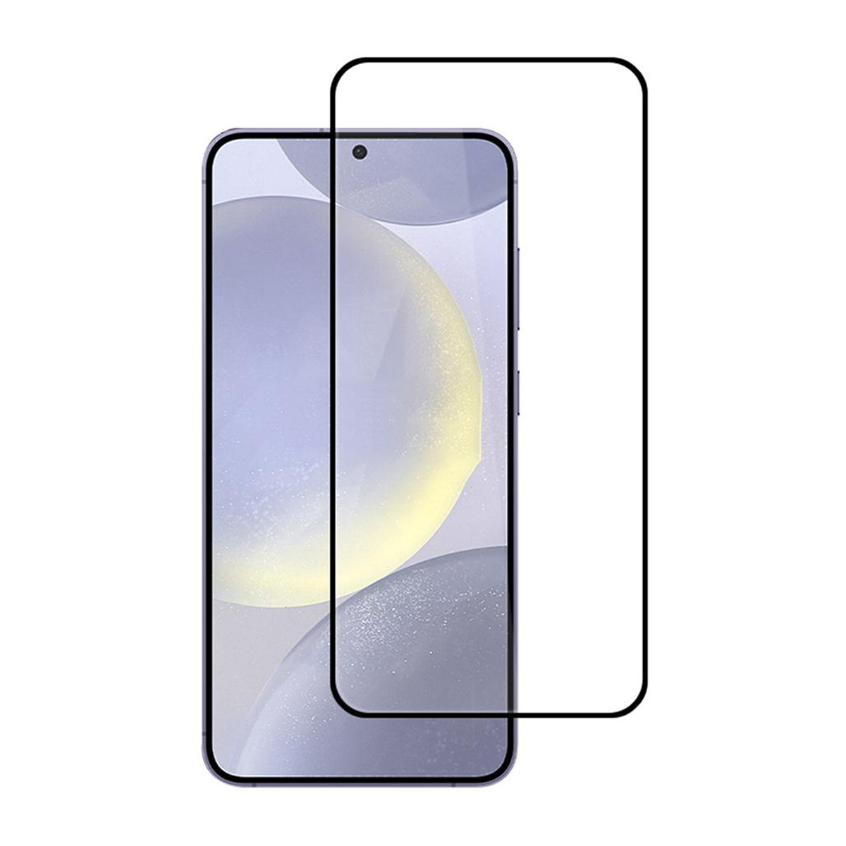 Härdat glas skärmskydd med aluminiumram till Samsung Galaxy S25 FE