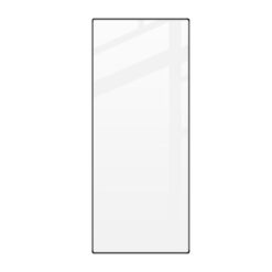 Detaljbild på skärmskydd med aluminiumram