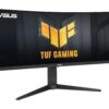 ASUS TUF Gaming VG34VQL3A gamingskärm snett från höger