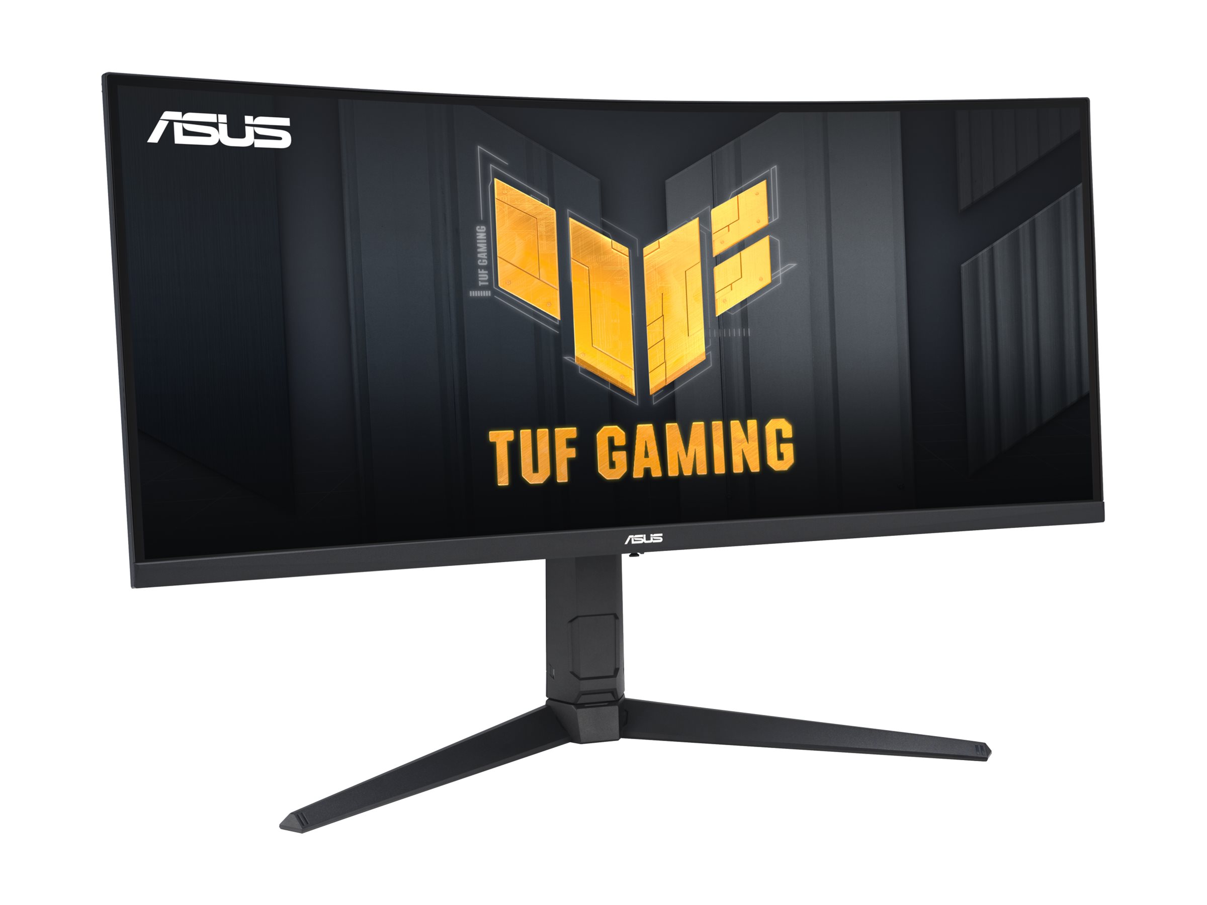 ASUS TUF Gaming VG34VQL3A gamingskärm snett från höger