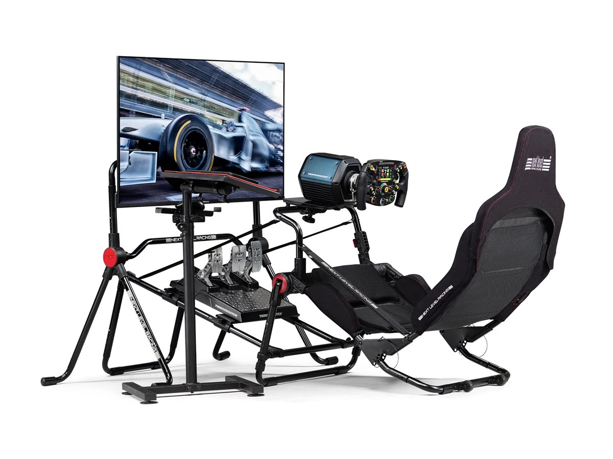 Next Level Racing Formula Lite Pro cockpiten med ratt, pedaler och skärm (säljs separat)
