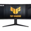 ASUS TUF Gaming VG34VQL3A böjd ultrawide gamingskärm framifrån