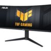 ASUS TUF Gaming VG34VQL3A gamingskärm snett från vänster