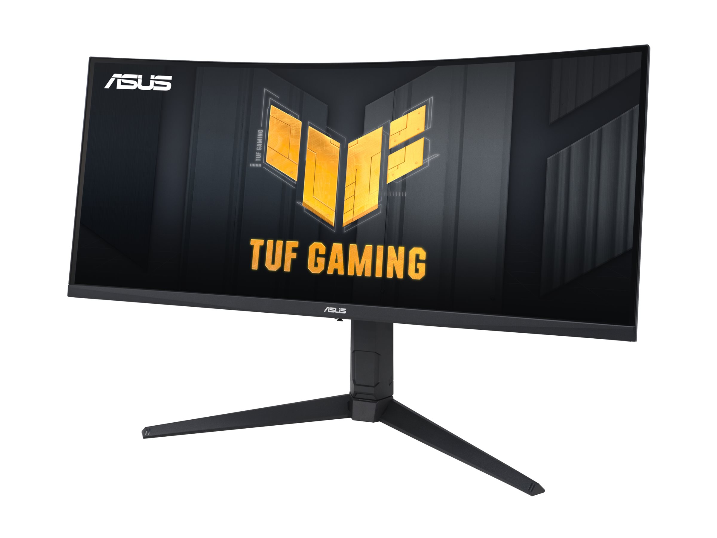 ASUS TUF Gaming VG34VQL3A gamingskärm snett från vänster
