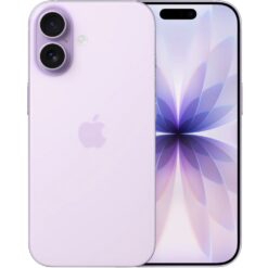 Apple iPhone 17 256GB i lavendel, fram- och baksida med dubbelkamera
