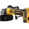 DeWALT DCG404N-XJ vinkelslip med 125 mm skiva, sedd från andra sidan