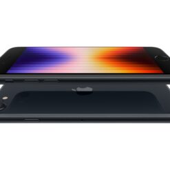 Apple iPhone SE (3:e generationen) 128 GB Midnatt Begagnad Grade C telefonen sedd från sidan