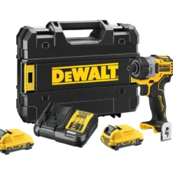 DeWALT DCF601D2 skruvdragare med två batterier, laddare och TSTAK-väska
