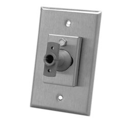 Bosch B328 gimbalfäste i silver med täckplatta för montering av detektor på enkeldosa