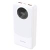 Dudao K12Pro powerbank 20000 mAh vit, sedd framifrån