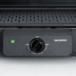 Severin PG 8596 elgrill, närbild på temperaturreglaget