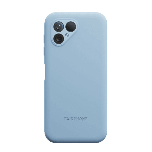 Skyddsskal till Fairphone 5 i färgen himmelsblå, vy 4