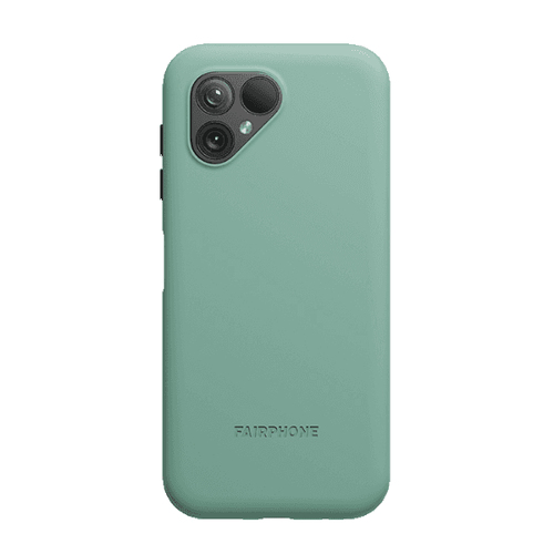 Skyddsskal till Fairphone 5 i färgen mossgrön, vy 4