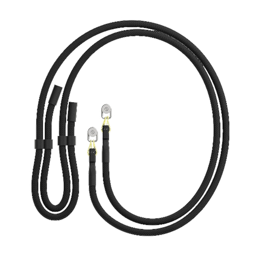 Lanyard (bärband) till Fairphone 6, färgen svart, framifrån