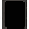 Fairphone 6 nedre baksida i färgen svart, framifrån