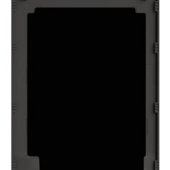 Fairphone 6 nedre baksida i färgen svart, framifrån